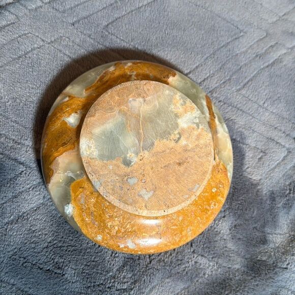 Gorgeous Natural Stone Ashtray or Trinket Box Heavy BRAND NEW Great Gift - Picture 6 of 12